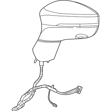 Mopar 5RM13NRVAE Outside Rearview Mirror