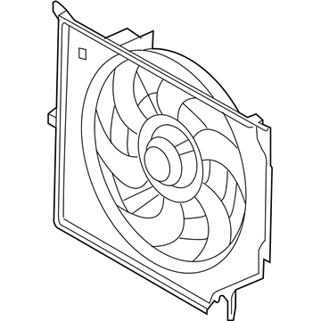 BMW 17-42-7-542-912 Engine Cooling Fan Assembly