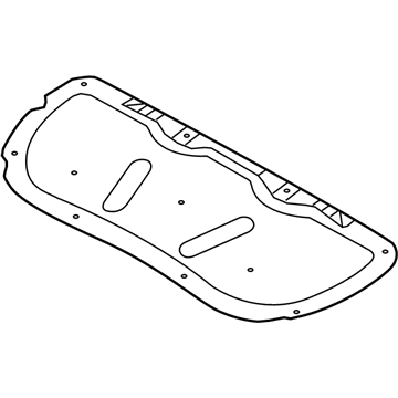 Hyundai 81125-3Q000 Pad-Hood Insulating