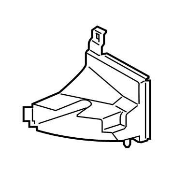 BMW 51-74-7-475-272 AIR DUCT, EXTERIOR RADIATOR