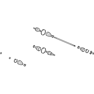 Acura 44305-STX-A02 Driveshaft Assembly, Passenger Side