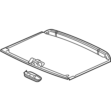 Honda 70600-T5R-A01ZA Sunshade Assy. *NH882L* (PLATINUM GRAY)