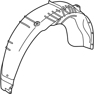 Hyundai 86822-S2000 Guard Assembly-Rear Wheel, RH