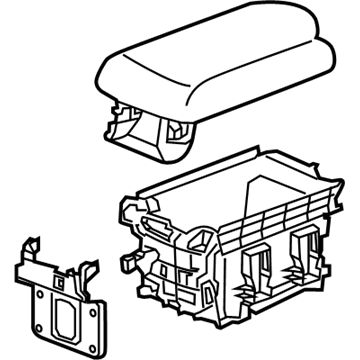 Acura 83450-TX6-A02ZK Armrest (Type Z)