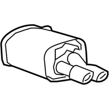 GM 92207803 Rear Muffler