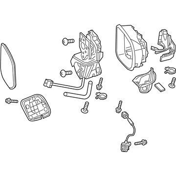 Honda 76258-TR4-C01 Mirror Set, Driver Side