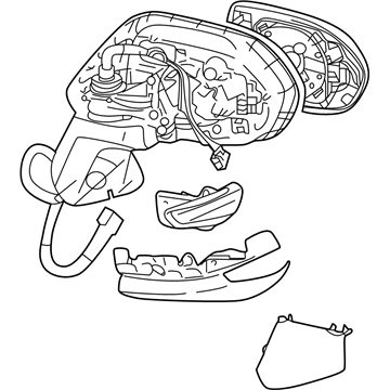 Toyota 87940-12G00 Mirror Assembly