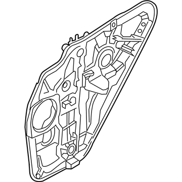 Hyundai 83471-4Z000 Rear Left-Hand Door Module Panel Assembly