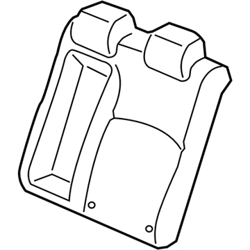 Honda 82527-TEX-R41 Pad, Left Rear Seat-Back