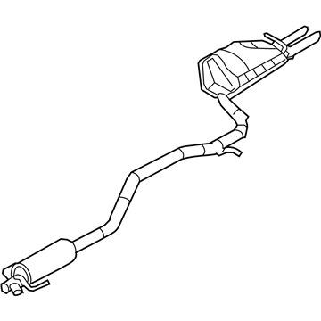 Ford 6E5Z-5230-AA Muffler & Pipe