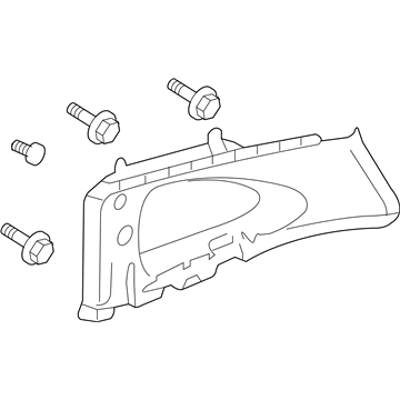 Honda 84131-SWA-A82ZA Garnish Assy., R. Quarter Pillar *NH302L* (PALE QUARTZ)