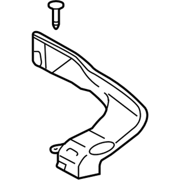 Lexus 62973-50020 Duct, Roof Side Air, No.2 RH