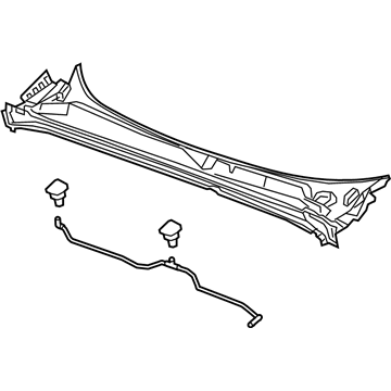 GM 84112874 Cowl Grille