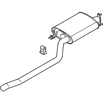 Hyundai 28650-S8100 Center Muffler Assembly