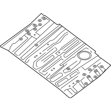 Nissan 74512-3JA1E Floor-Rear, Front