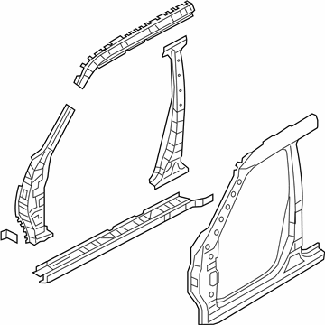 Infiniti 76030-1LA9A Body Assembly-Side RH