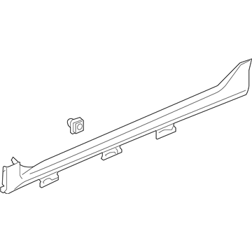 Honda 71800-TBA-A01YJ GARNISH ASSY., R. SIDE SILL *R539P* (MOLTEN LAVA PEARL)