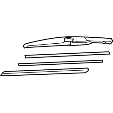 Lexus 85242-0E030 Rear Wiper Blade Assembly