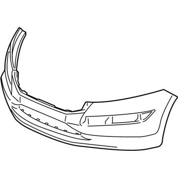 Honda 04711-TP6-A91ZZ Face, Front Bumper (Dot)