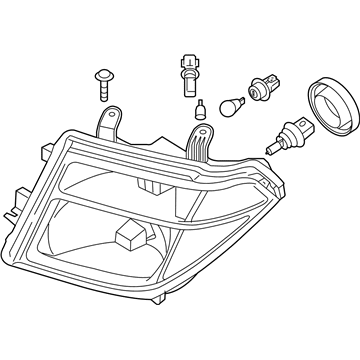 Nissan 26060-EA525 Driver Side Headlight Assembly