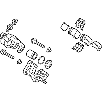 Kia 58230D3700 Brake Assembly-Rear Wheel
