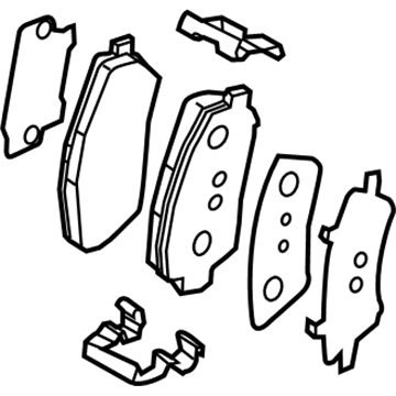 Kia 58101D3A10 Pad Kit-Front Disc Brake