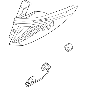 Hyundai 92402-CW100 LAMP ASSY-REAR COMB OUTSIDE, RH