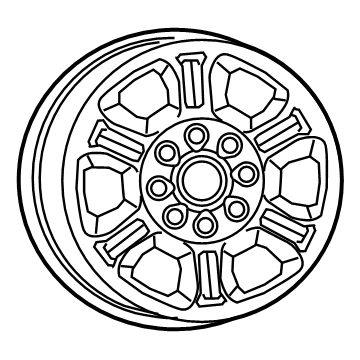 Mopar 6MP64RXFAA Aluminum Wheel