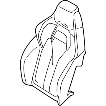 BMW 52-10-8-060-742 Foam Section, Comfort Backrest, Right