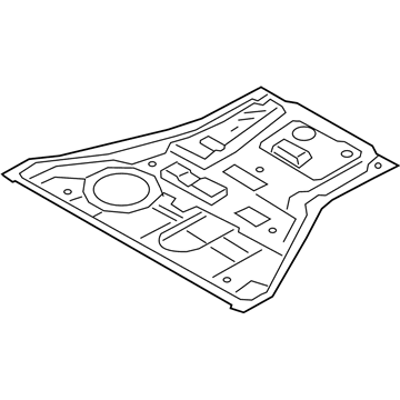 BMW 41-00-7-947-330 FLOOR PANEL, REAR:413010