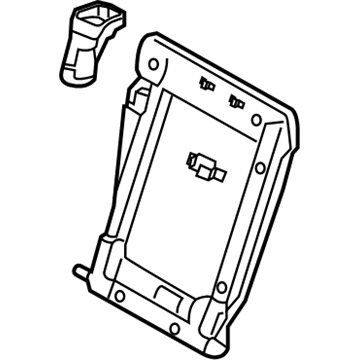 Infiniti 88601-5DA0A Frame Assy-Back, Rear Seat