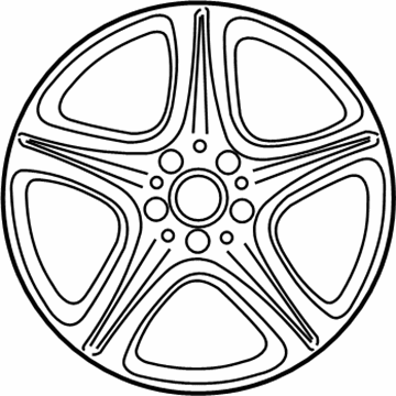 BMW 36-11-6-796-114 Star Spoke 311 Single Wheel/Silver Rear