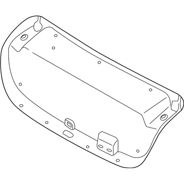 Hyundai 81752-C2000-TRY Trim Trunk Lid