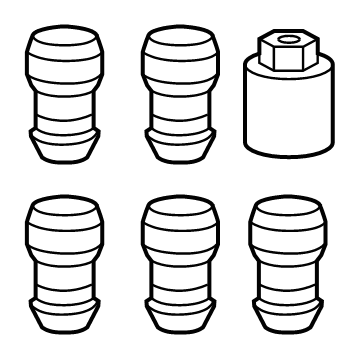 Mopar 82215711 Wheel Locks