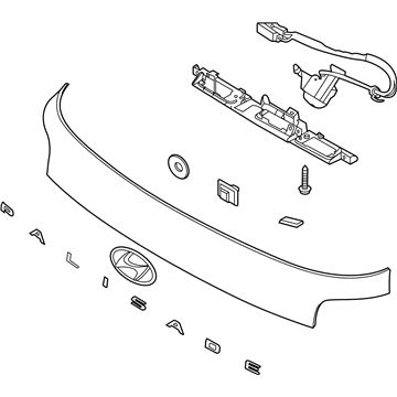 Hyundai 87310-S8010 GARNISH Assembly-Tail Gate