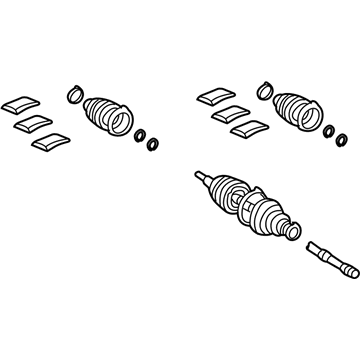 Lexus 43460-09A40 Shaft Assembly,Front Drive