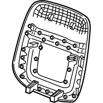 GM 84098362 Seat Back Panel