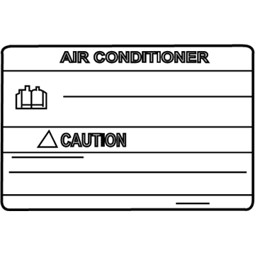 Infiniti 27090-C950D Label-Caution, Air Conditioner