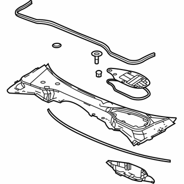 Acura 74200-TYA-A01 Cowl Top Assembly, Front