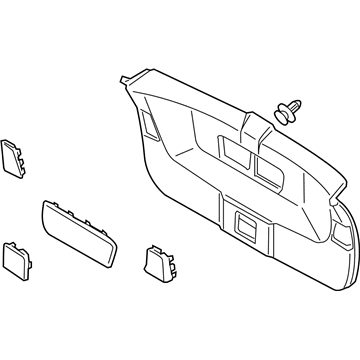 Honda 84431-TK8-A11ZA Lining Assy., Tailgate *NH686L* (LIGHT WARM GRAY)