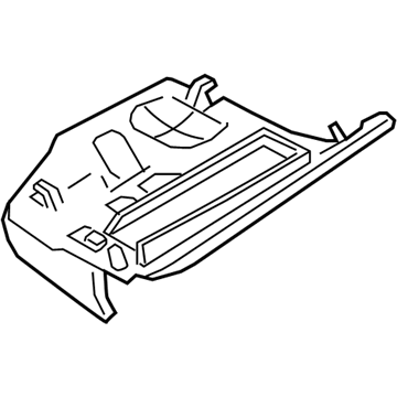 BMW 51-45-9-240-597 Trim Panel, Footwell, Airbag, Front Passenger