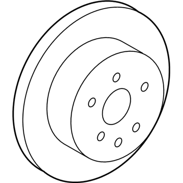 Lexus 42432-0W010 Disc, Brake, Rear LH