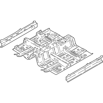 Hyundai 65100-K4000 Panel Assembly-Floor, Ctr