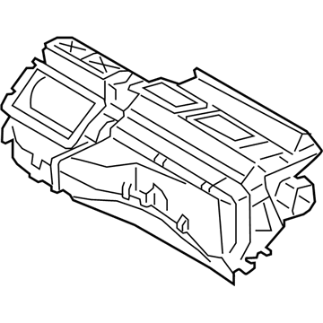 BMW 64-11-9-355-529 Empty Housing For Heater/Air Condit.Unit