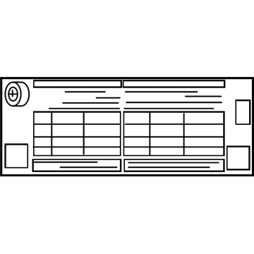 Toyota 42661-52C30 Tire Pressure Label