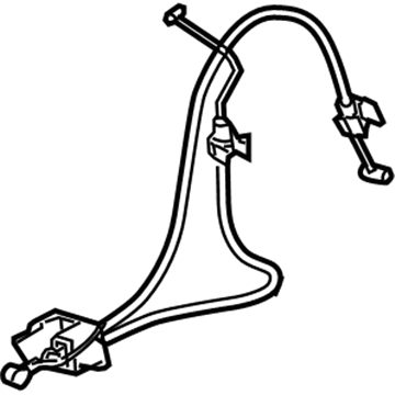 BMW 51-24-7-066-568 Bowden Cable, Trunk Lid