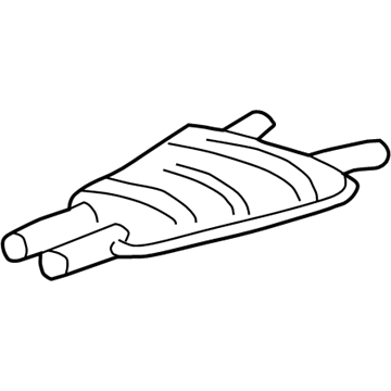 BMW 18-10-1-742-439 Centre Muffler