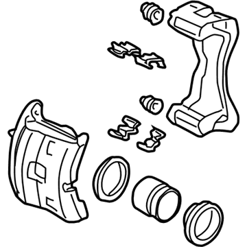 Acura 45018-SHJ-A01 Caliper Sub-Assembly, Passenger Side