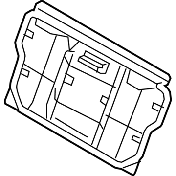 Infiniti 88601-5CA0A Frame Assy-Back, Rear Seat