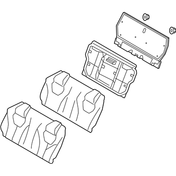 Infiniti 88600-5CA0A Back Assy-Rear Seat